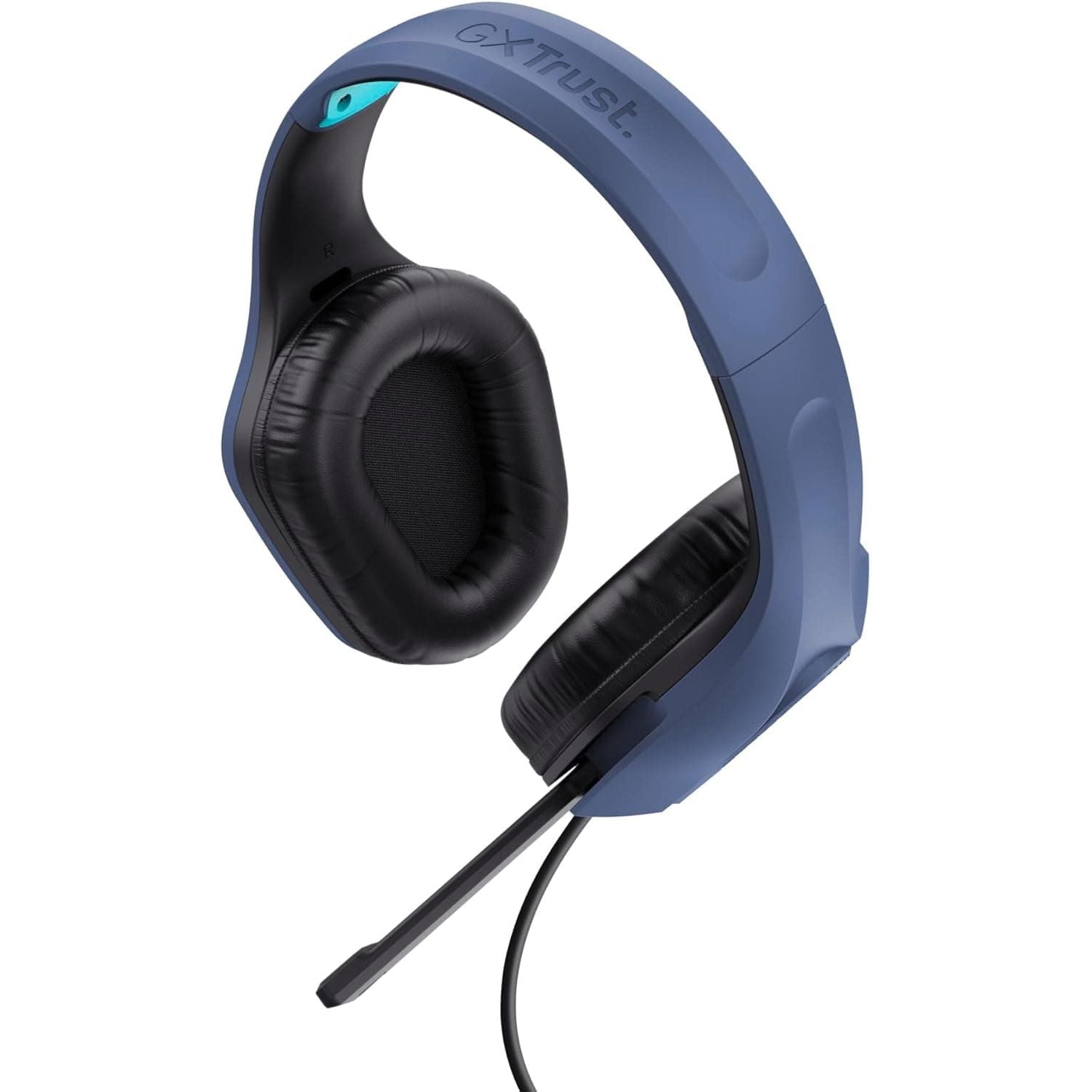 Buy Trust Gaming,Trust Gaming GXT 415B Zirox Lightweight Gaming Headset with 50mm Drivers for PC, Xbox, PS4, PS5, Switch, Mobile, 3.5 mm Jack, 2m Cable, Foldaway Microphone, Over-Ear Wired Headphones - Blue - Gadcet UK | UK | London | Scotland | Wales| Near Me | Cheap | Pay In 3 | Headphones & Headsets
